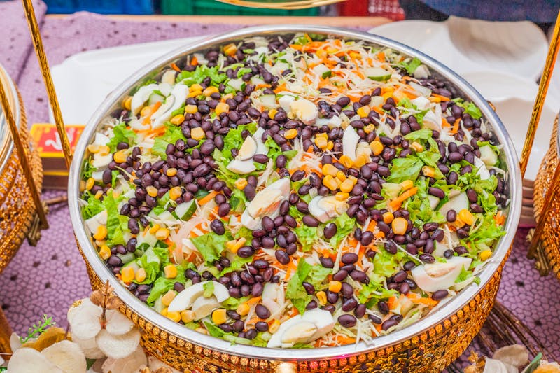 Colorful food platter with fresh ingredients at Cabana Taco