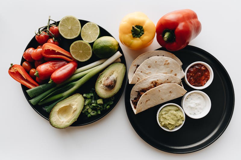 Grilled protein taco with fresh toppings at Cabana Taco